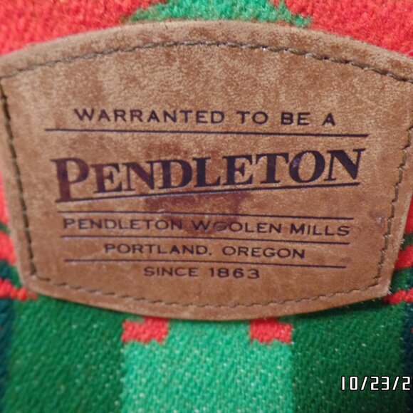 Pendleton Woolen Mills Shoulder Bag Leather Strap Colorful - Picture 3 of 13